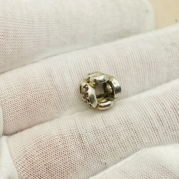 EUC Pandora 790445CZ Sterling Silver Circle of Friends Friendship Charm w/ CZ's - Picture 8 of 10